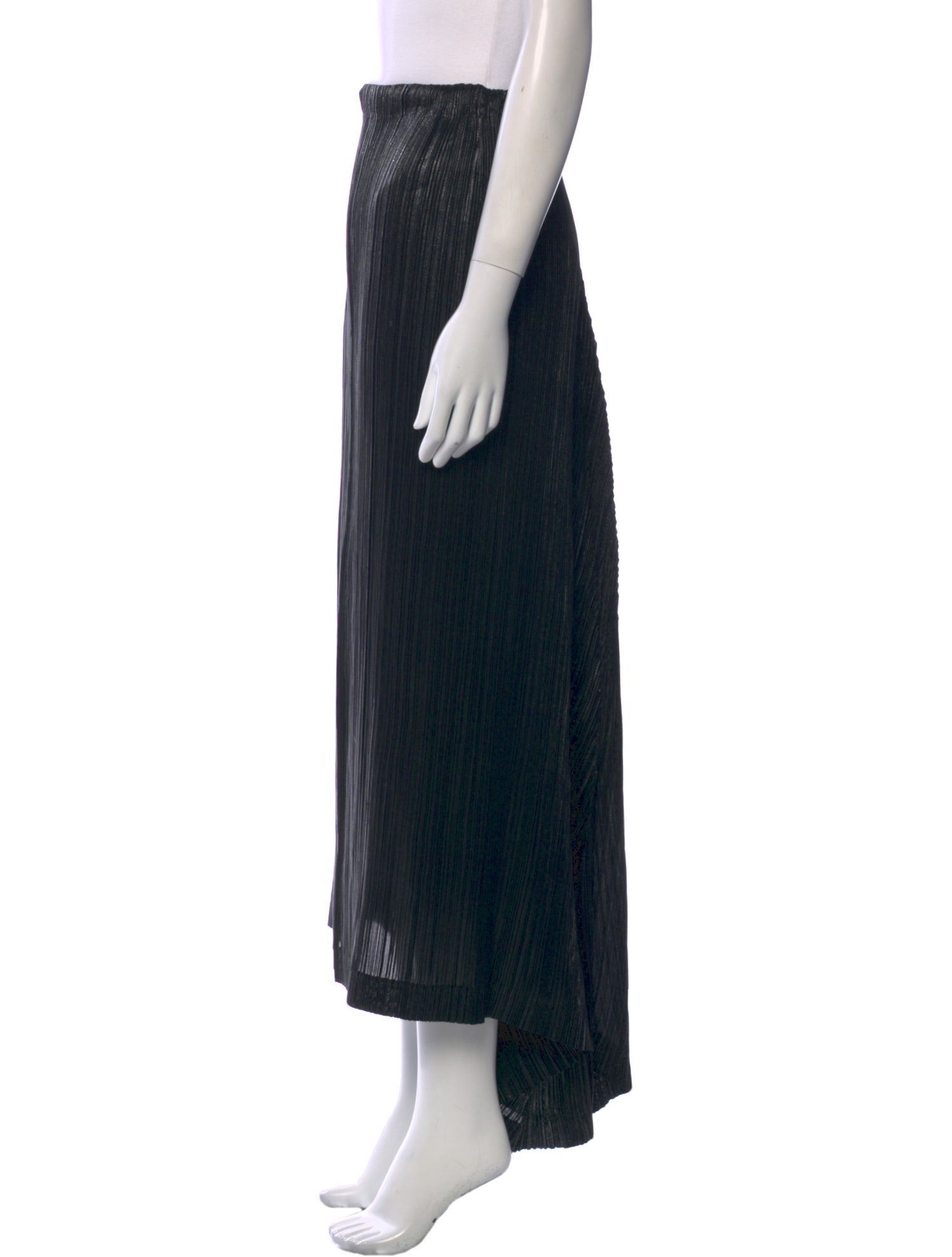 Issey Miyake Pleated Accents Long Skirt
